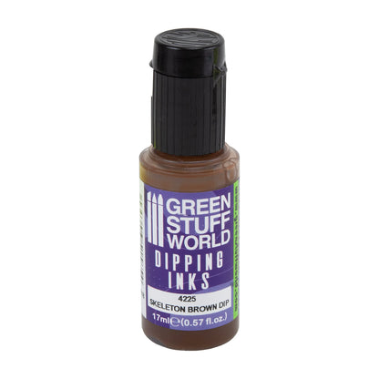bottle of Green Stuff World Dipping Ink - Skeleton Brown