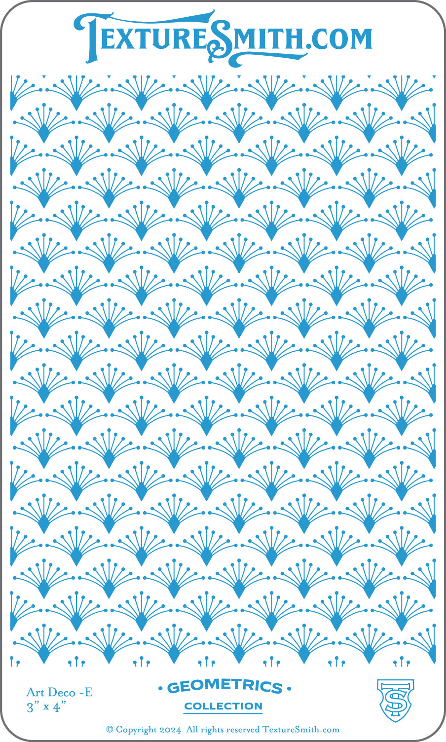 graphic Texture Smith Texture Mat - Geometrics Collection - Art Deco