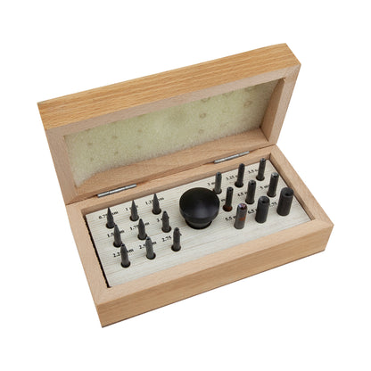 18 Punch Bezel Setting Set


Set of concave punches for closing round bezels around stones precisely and uniformly. Also used to close the prongs of a setting. Sizes 0.75 to 7.75 mm. Includes hardwood handle and wood box.&nbsp;