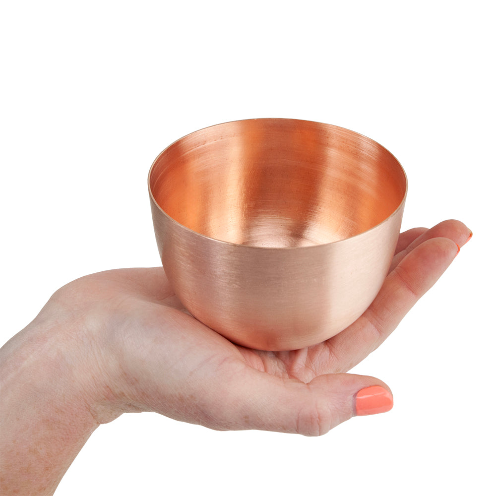 Copper Bowl - Deep Bowl in hand