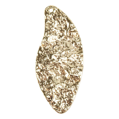 Brass Pendants - Leaf - 18k Gold Plated - 