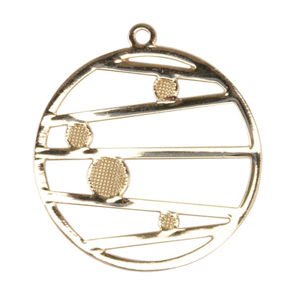 Brass Pendants - Round Planet -