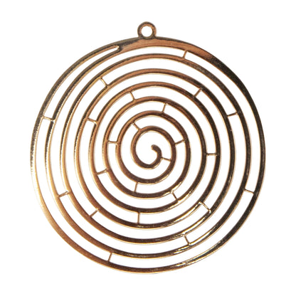 Brass Pendants - Swirled -
