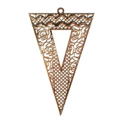 Brass Pendants - Triangle -