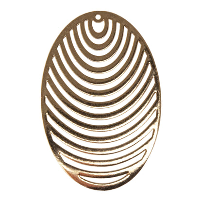 Brass Pendants - Ovals -
