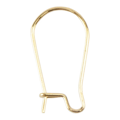 Stainless Steel Hoop Earwires - Golden Bronze Color -