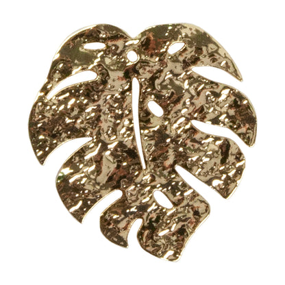 Brass Pendants - Monstera Leaf 18k Gold Plated -