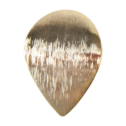 Brass Large Teardrop Stud Earring with Loop - 18k Gold Plated - 