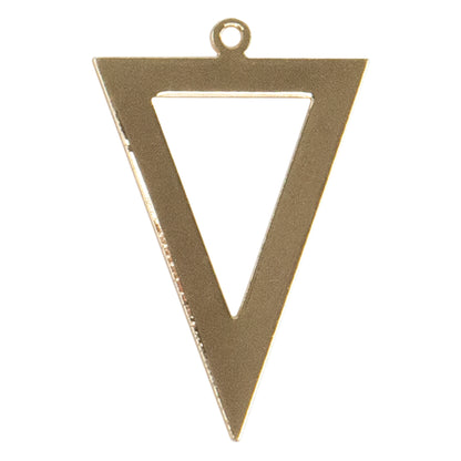 Brass Pendant - Inverted Triangle -