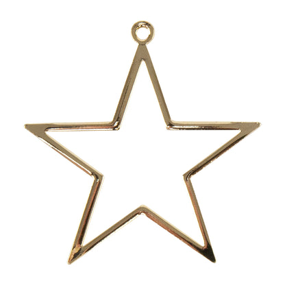 Brass Pendant - Star 18k Gold Plated - 