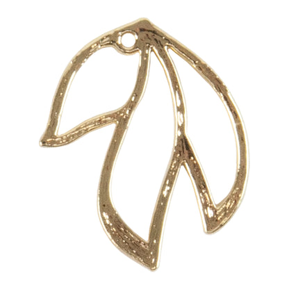 Brass Pendant - Little Leaf -
