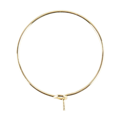 Brass Earring Hoop Wine Glass Charm Rings - 