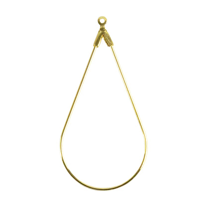 Brass Wire Pendants - Drop - 