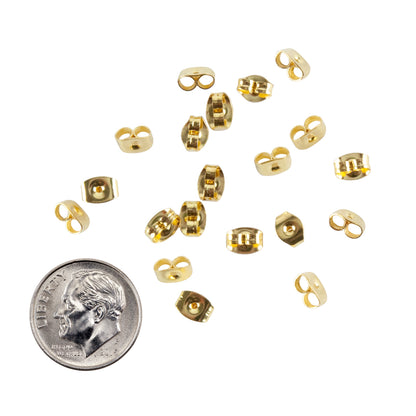 Stainless Steel Locking Ear Nuts - Pkg/20 with dime