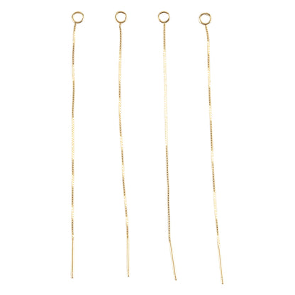 Brass Stud Ear Threads with Loop - Pkg/4