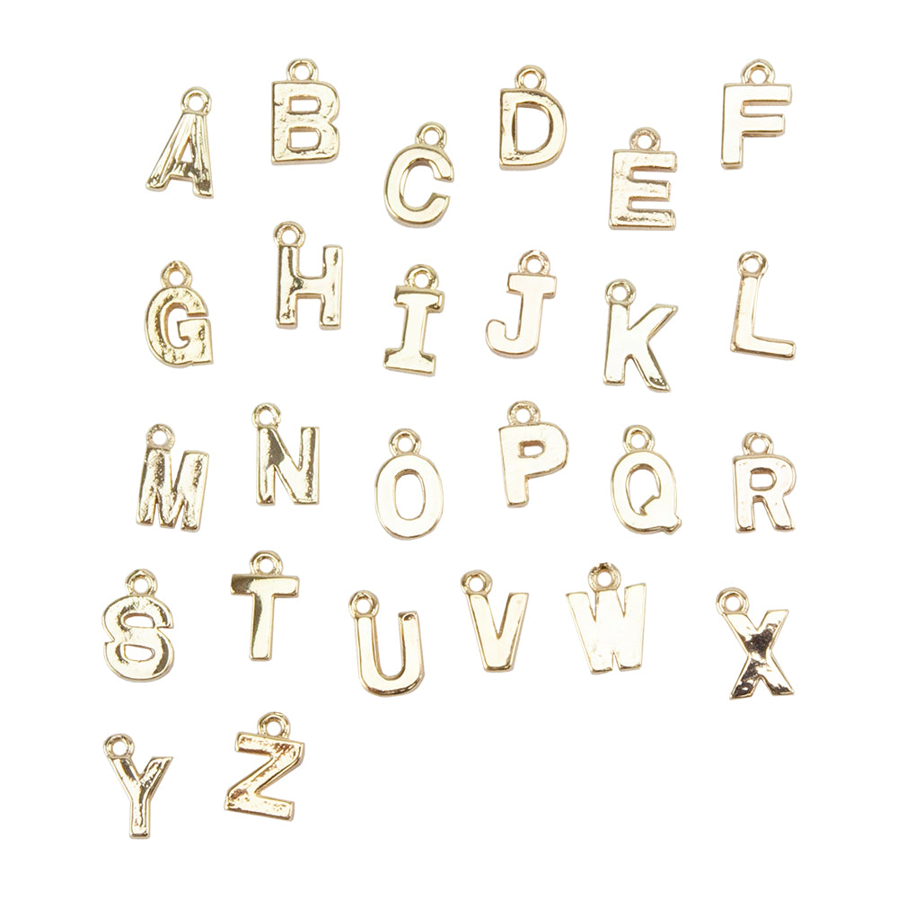 26 Brass Pendants  - Alphabet A to Z