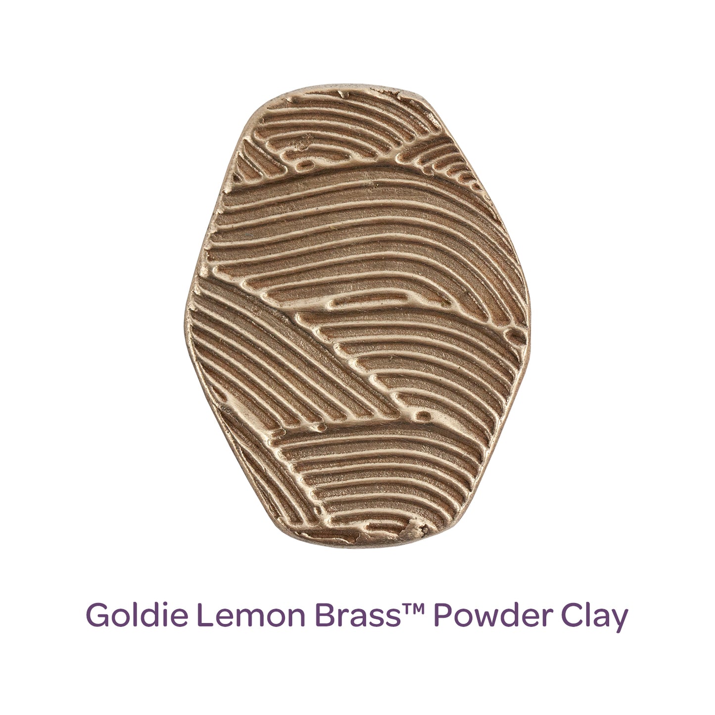 sample of Goldie Lemon Brass™ Powder Clay