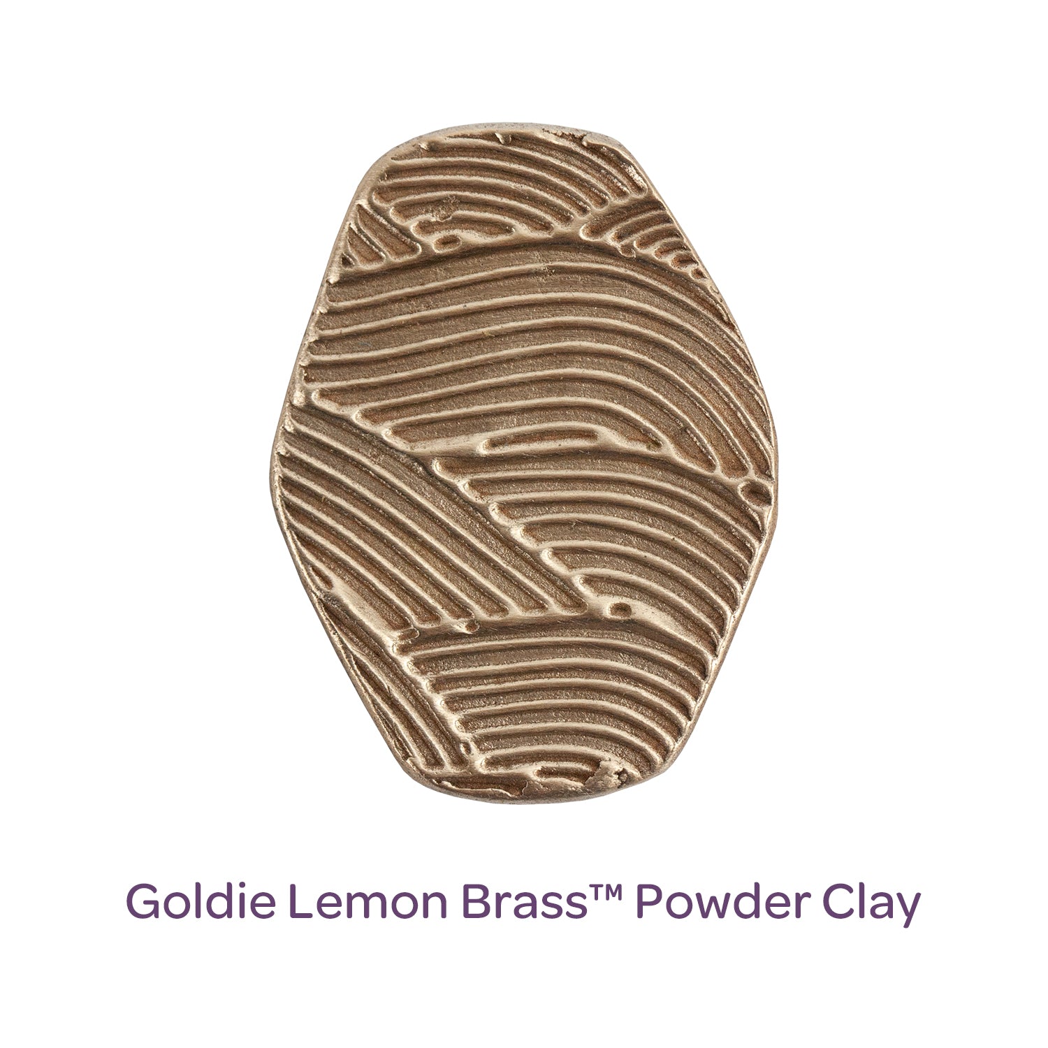 sample of Goldie Lemon Brass™ Powder Clay