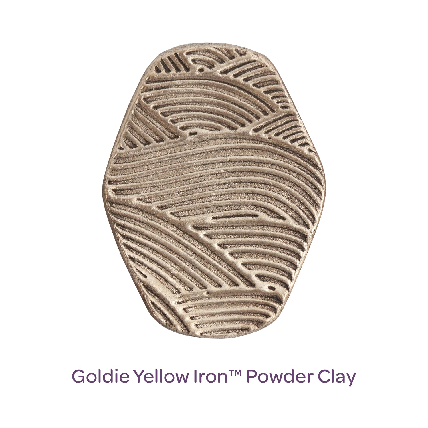 sample of Goldie Yellow Iron™ Powder Clay