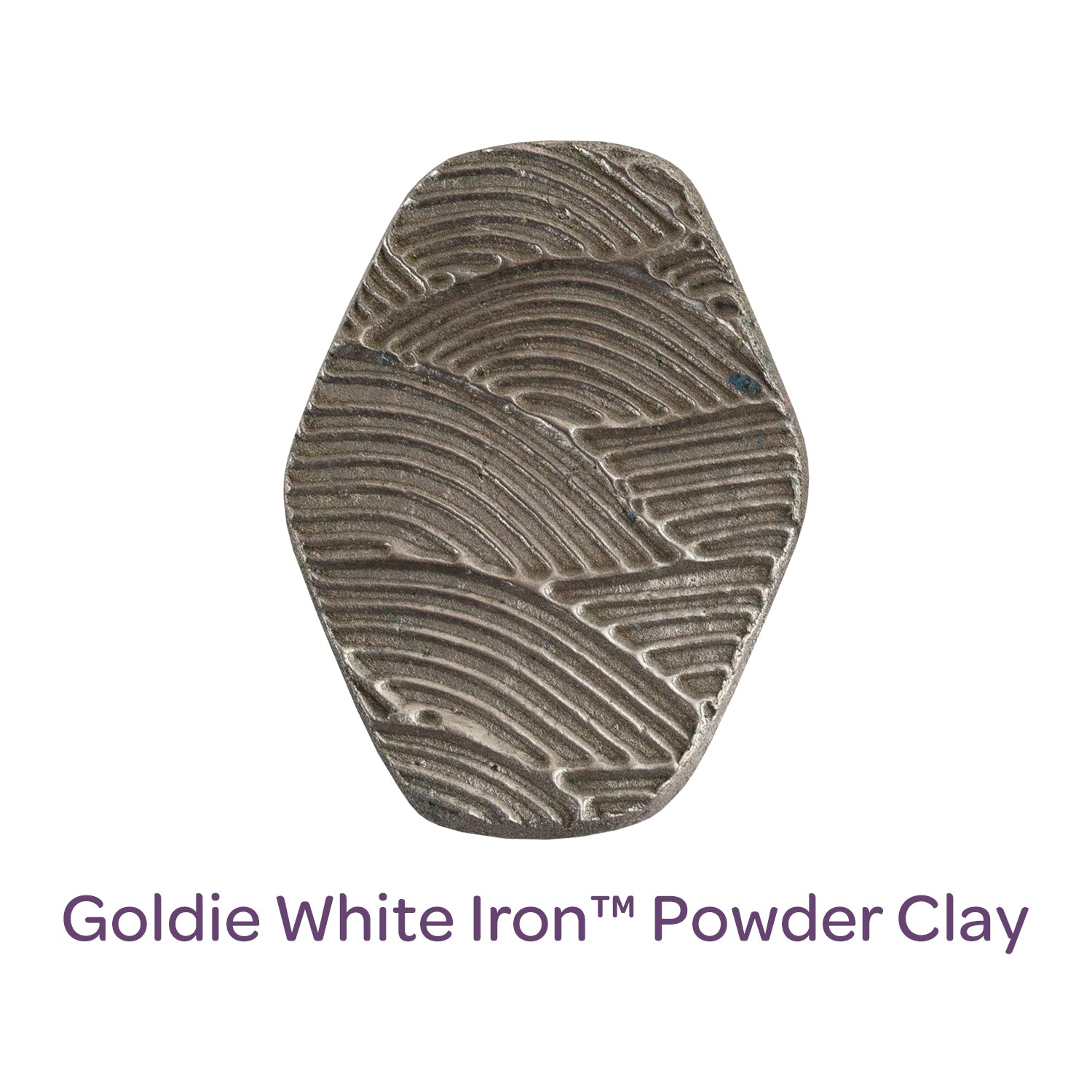 sample of Goldie White Iron™ Powder Clay