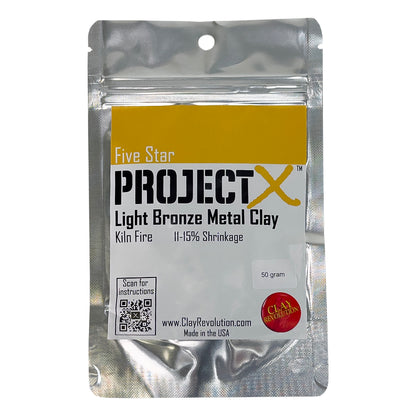 50gm package of Five Star Project X Light Bronze Clay