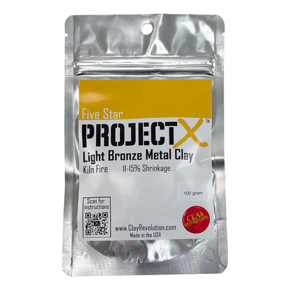 100gm package of Five Star Project X Light Bronze Clay