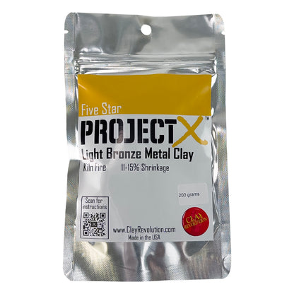 200gm package of Five Star Project X Light Bronze Clay