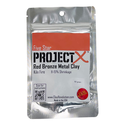 50gm package of Five Star Project X Red Bronze Clay