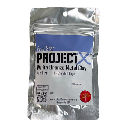 200gm package of Five Star Project X White Bronze Clay