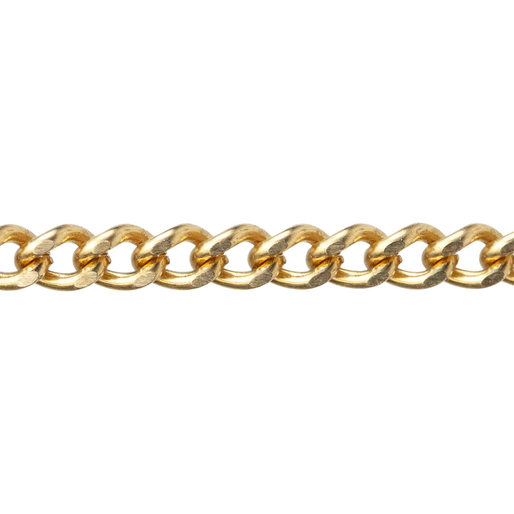 Brass Chain - Curb 2.85mm - By the Foot