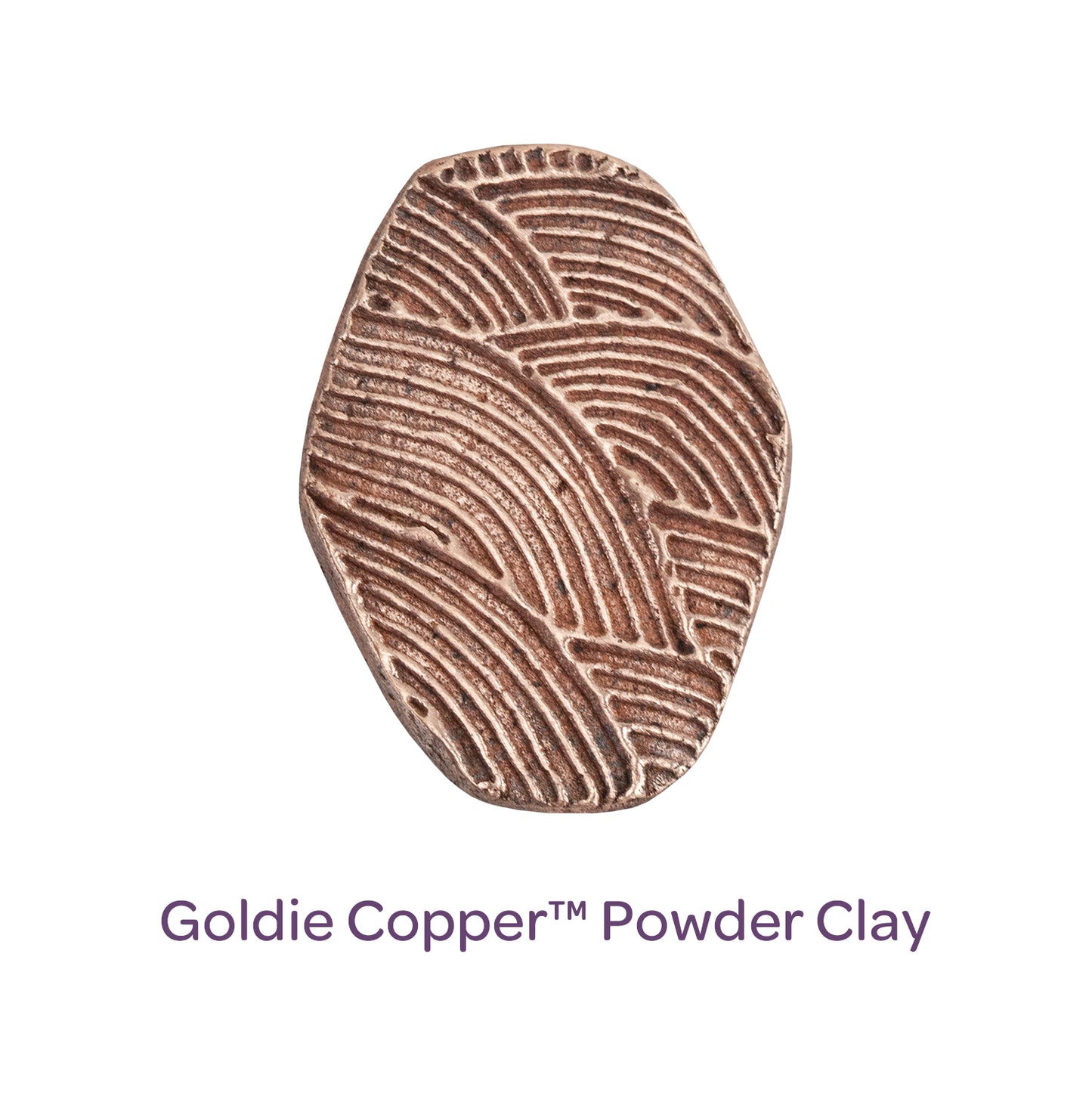 sample of Goldie Copper™ Powder Clay