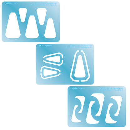 plue plastic Cindy Pope Template - Tribal Triangle Set