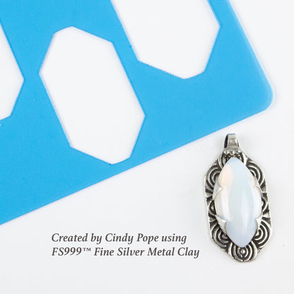 Cindy Pope Template - Rounded Hex Tag sample