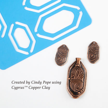 Cindy Pope Template - Rounded Hex Tag sample