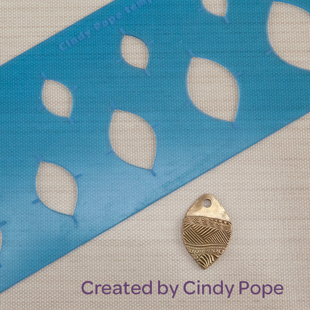 Cindy Pope Template - Graduated Marquise sample in bronze