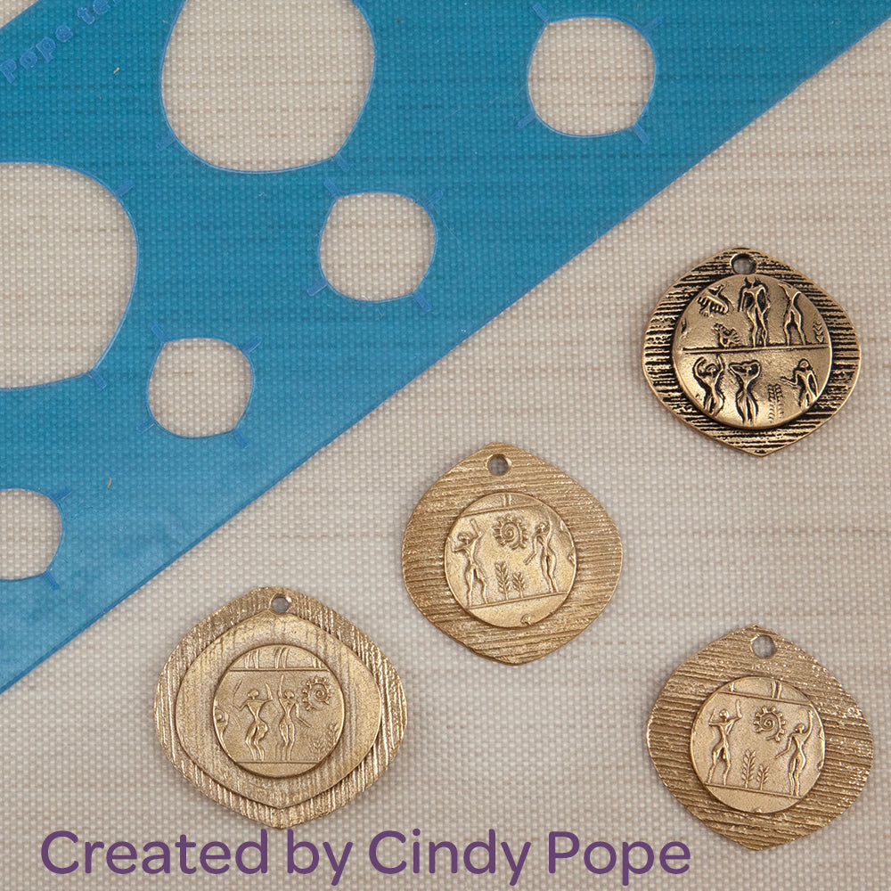 Cindy Pope Template - Graduated Happy Pod sample in bronze