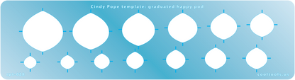 blue plastic Cindy Pope Template - Graduated Happy Pod