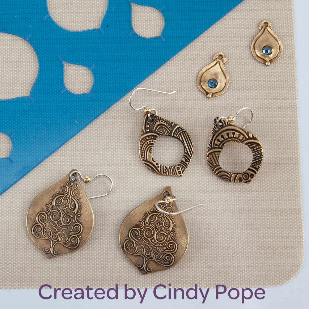 Cindy Pope Template - Graduated Tear Drop  samples in bronze