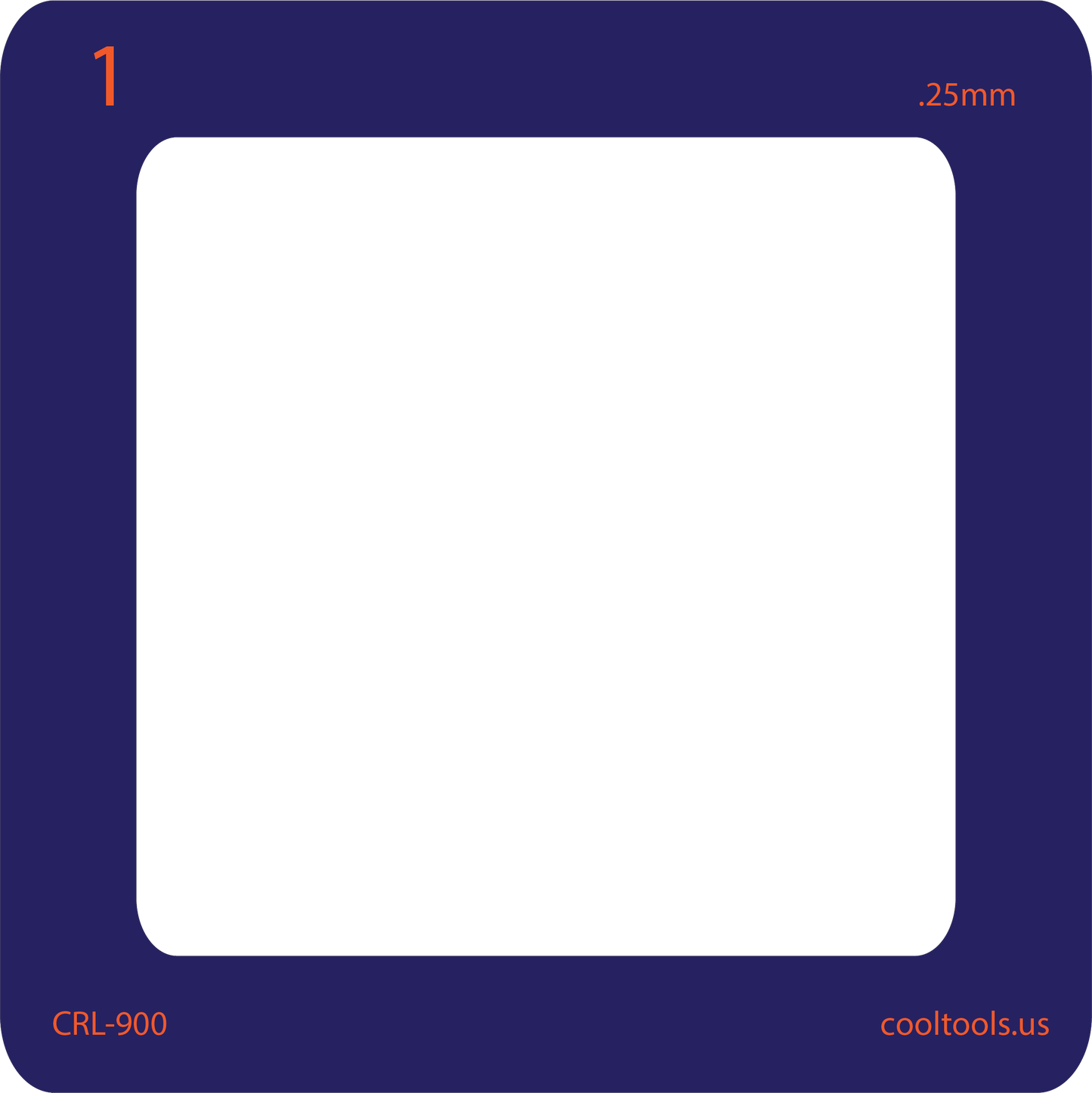 blue 1 card curio rolling frame