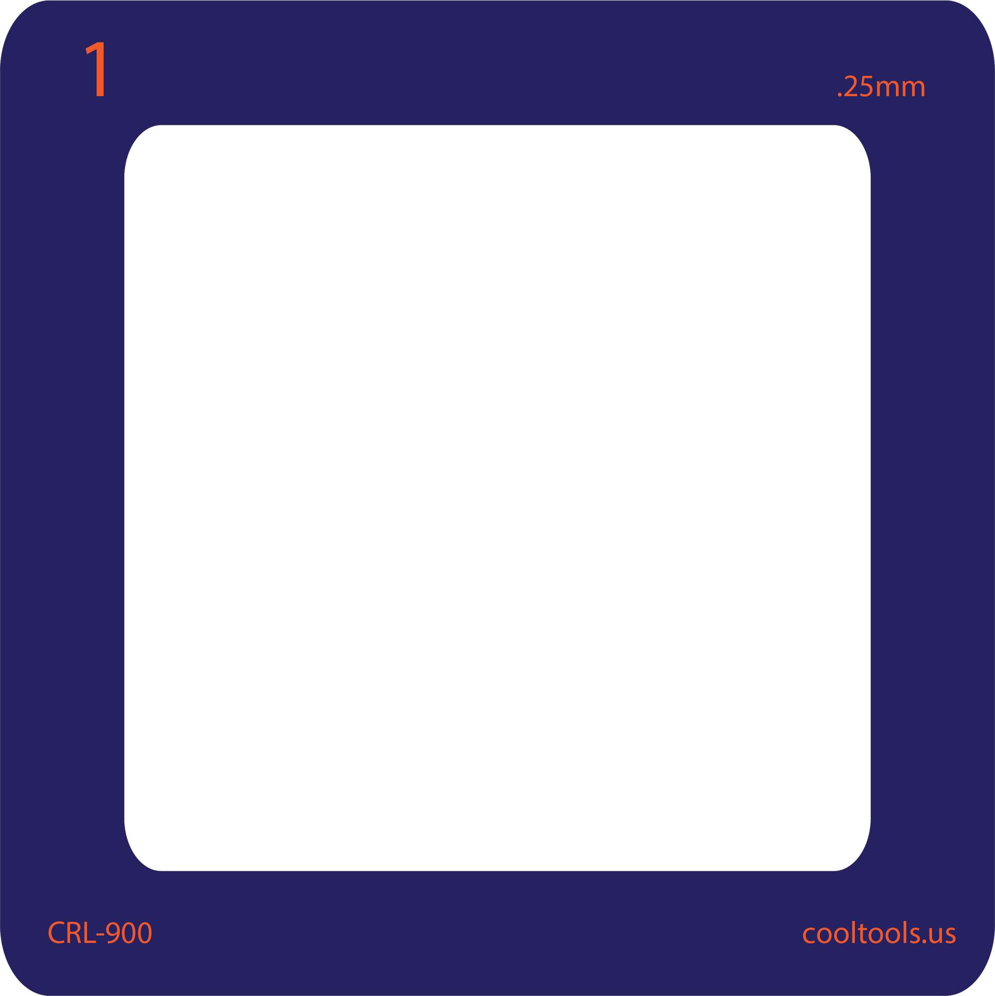 blue 1 card curio rolling frame