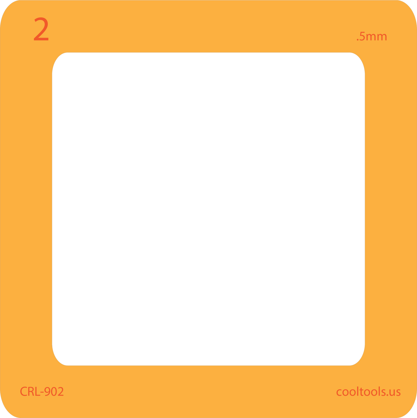 orange 2 card curio rolling frame