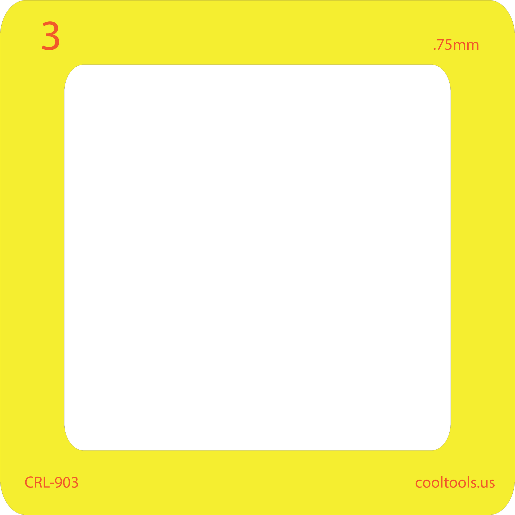 yellow 3 card curio rolling frame