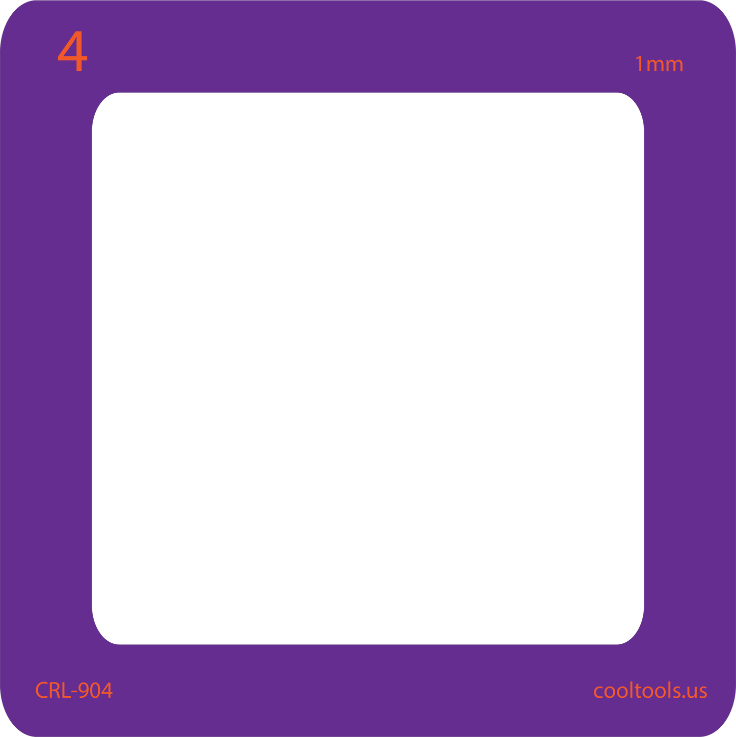 purple 4 card curio rolling frame