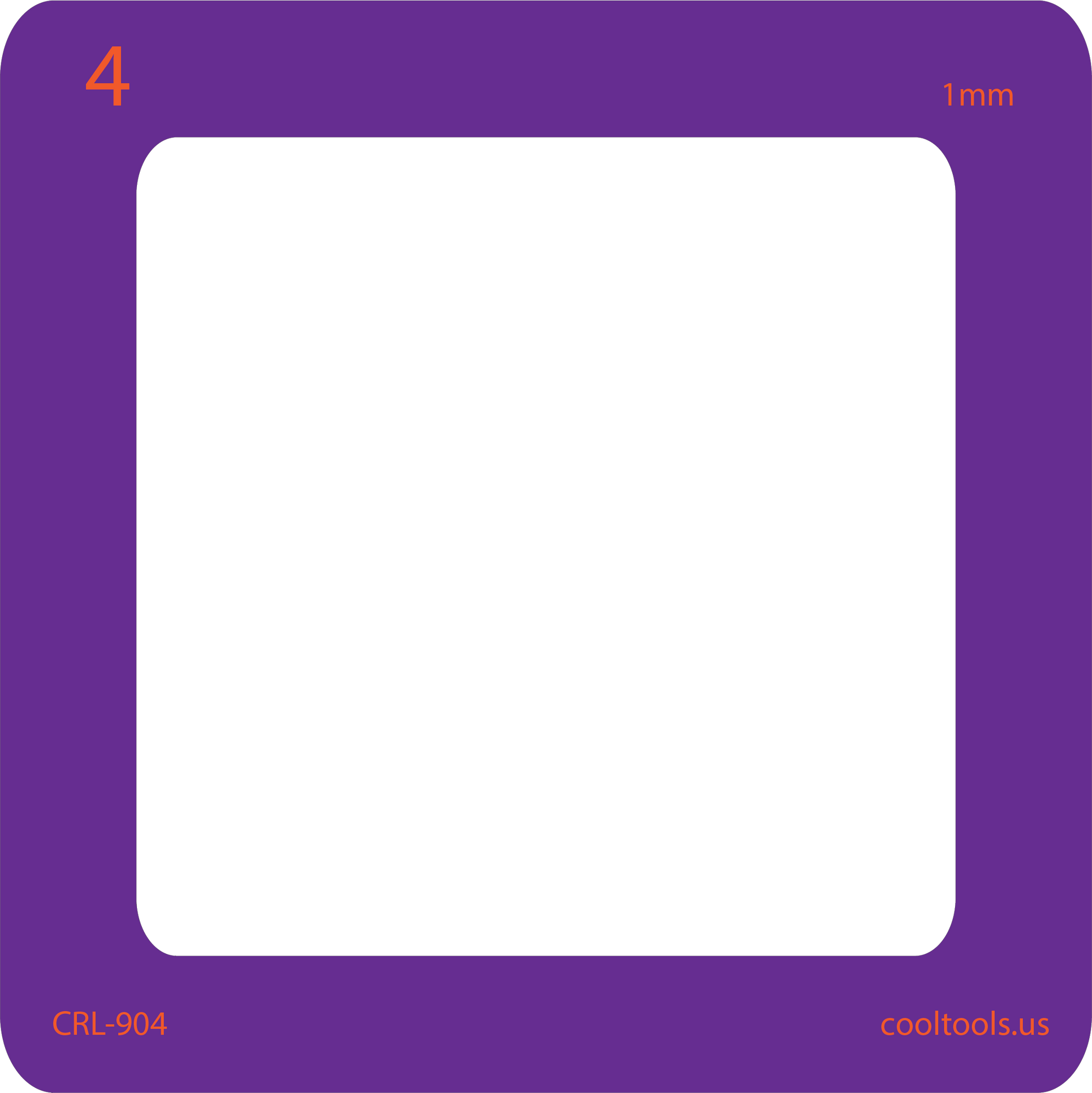 purple 4 card curio rolling frame