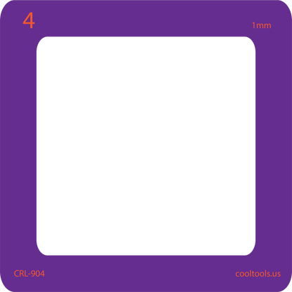 purple 4 card curio rolling frame
