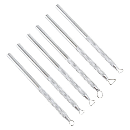 Ribbon Sculpting Carving Tools - Set of 6

Set of 6 Ribbon Sculpting carving tools. They are comfortable to hold and cut through&nbsp; metal clay and polymer clay like butter. Set of 6 comes with a variety of shapes to create different designs.