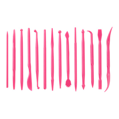 pink Double Ended Sculpting Carving Tools - Set of 14

These double ended sculpting carving tools give you more options to shape your clay pieces into the masterpiece you envision. An assortment of heads to create any detail.