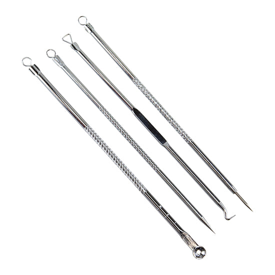 Stainless Steel Double Ended Sculpting & Ribbon Tools - Set/4