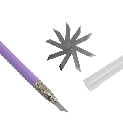 Scalpel with 10 Blades - Lilac 