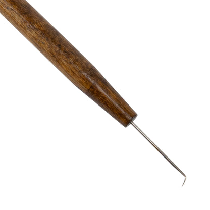 Small Detail Carving Tool

This tool&nbsp;will easily carve small and miniature details. They are perfect for that extra touch. The steel blades are formed and precision ground to a razor sharp point. The tip has a .030” wide point. with wood handle